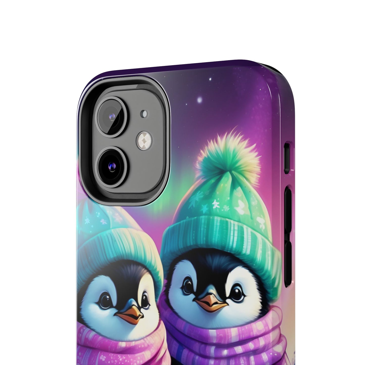 Northern Lights Winter Penguin iPhone Case | Sole Artist Studio