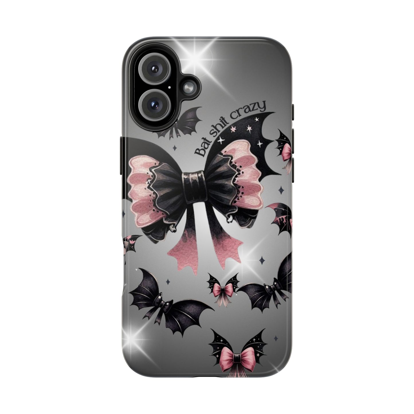 Bat Shit Crazy- Halloween themed Phone case- iPhone compatible Models 11-16