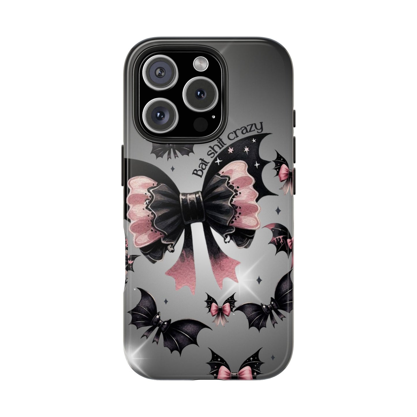 Bat Shit Crazy- Halloween themed Phone case- iPhone compatible Models 11-16