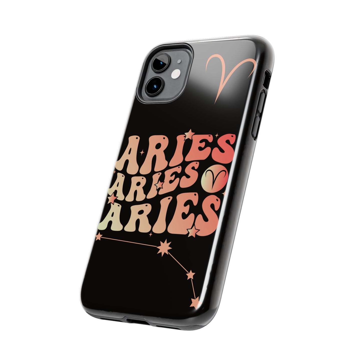 Aries bubble letter Tough iPhone Case iphone 14 accessories