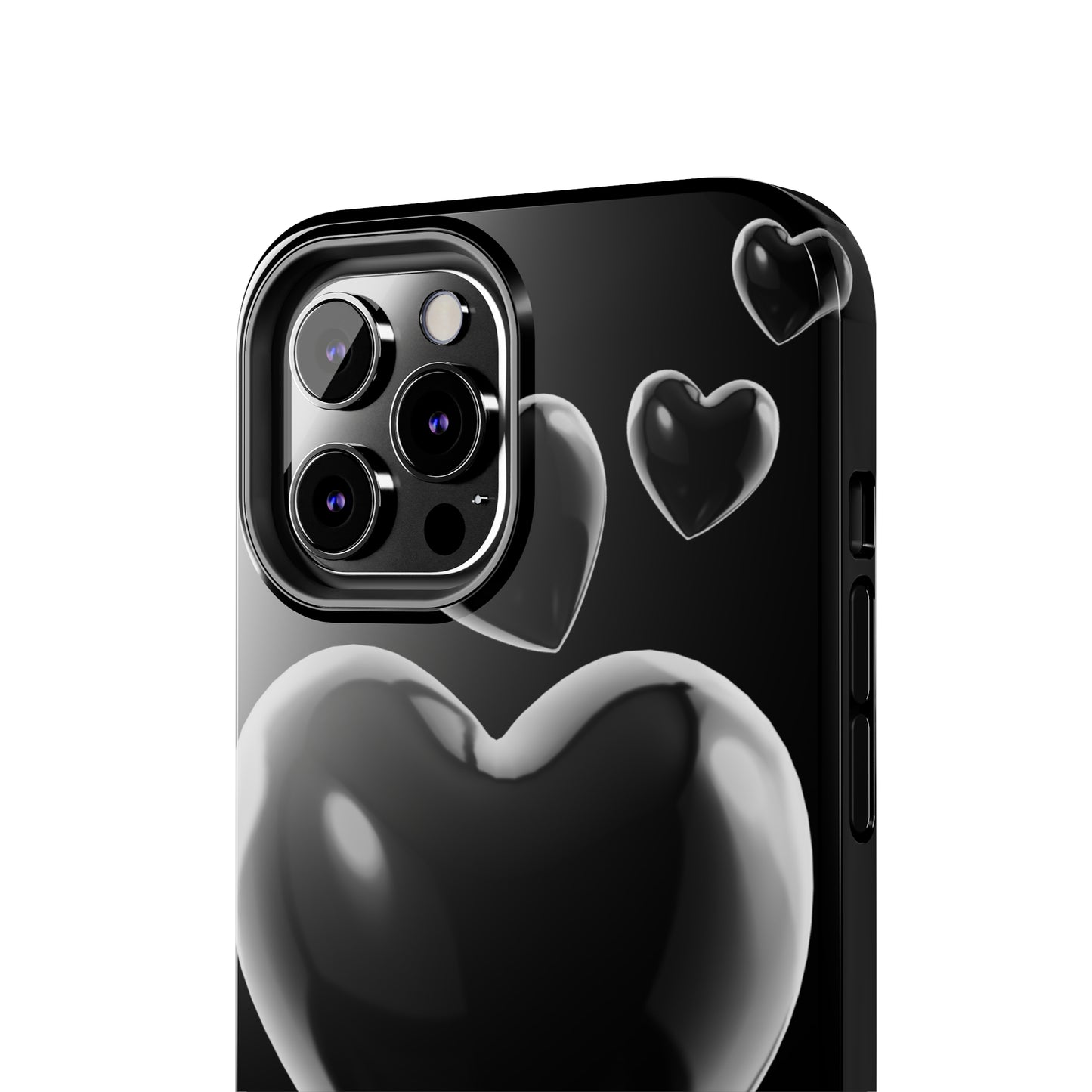 Black & White heart/ Tough IPhone Case