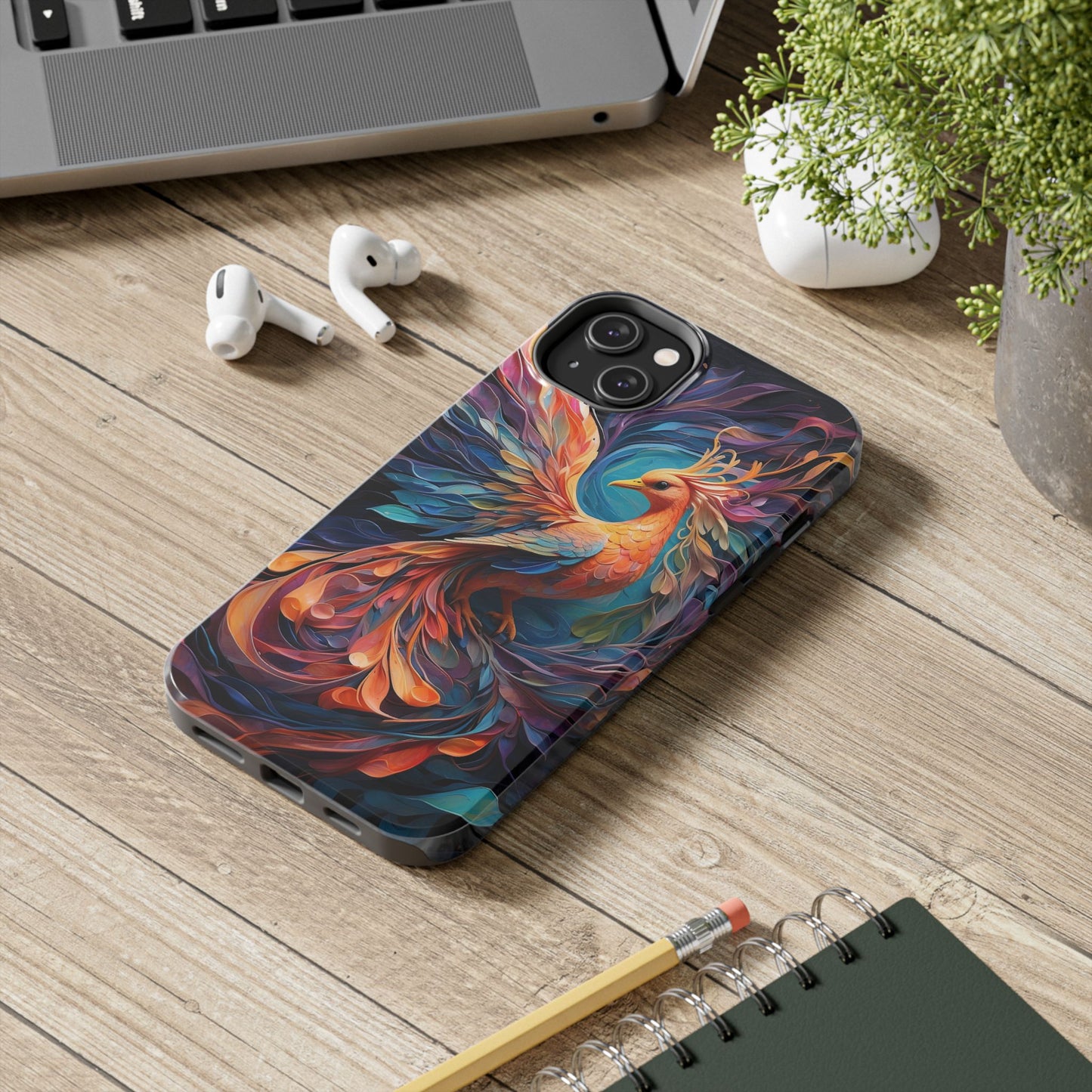 Colorful phoenix phone case-Compatible with iPhone models