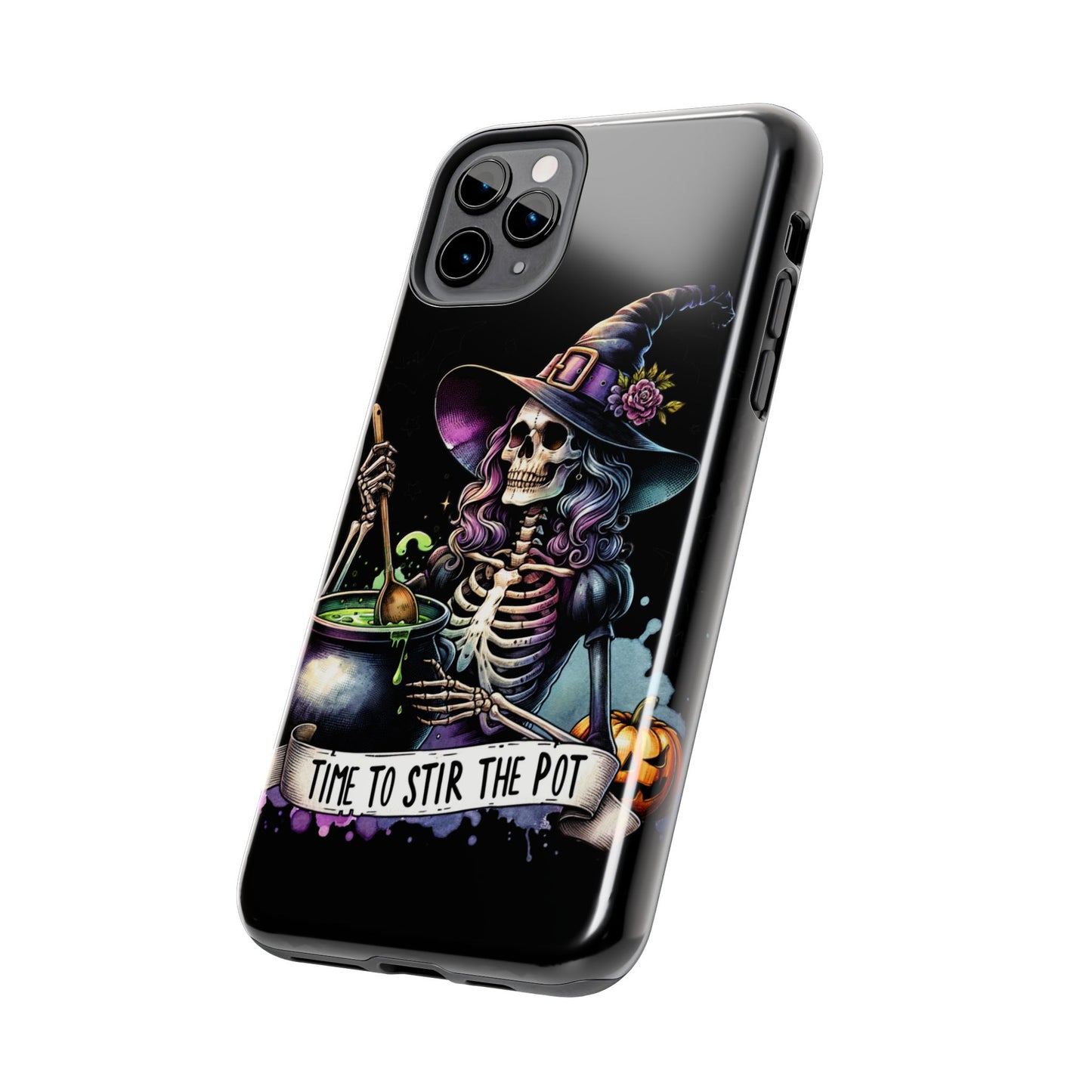 Time to stir the pot, Halloween themed Phone case- iPhone compatible Models 11-16