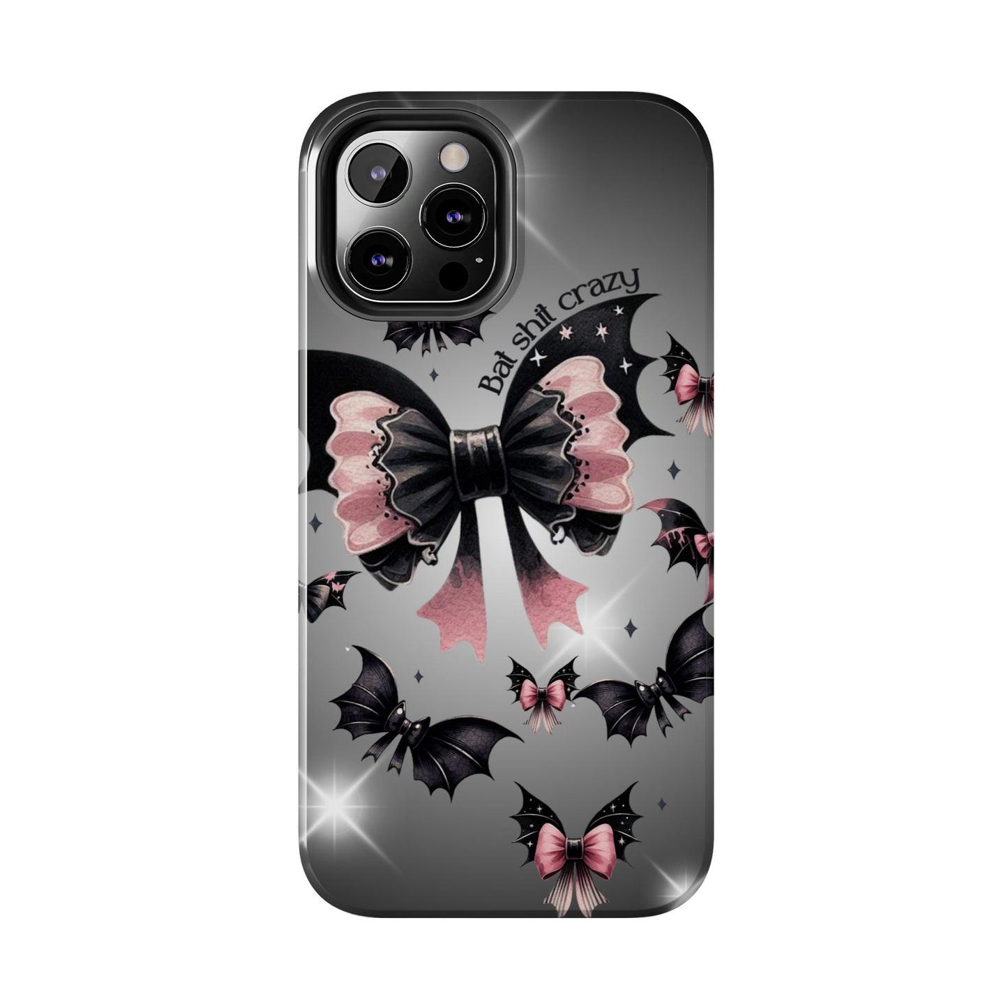Bat Shit Crazy- Halloween themed Phone case- iPhone compatible Models 11-16
