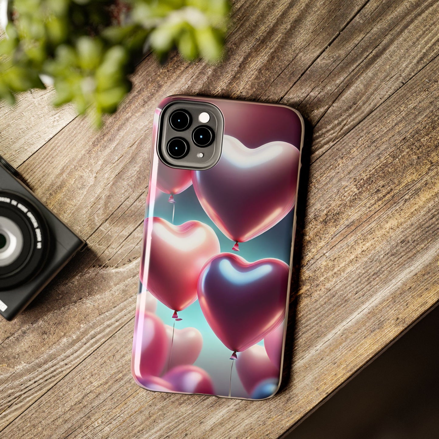 Balloons from the heart- Valentines day iPhone case-aesthetic & stylish design