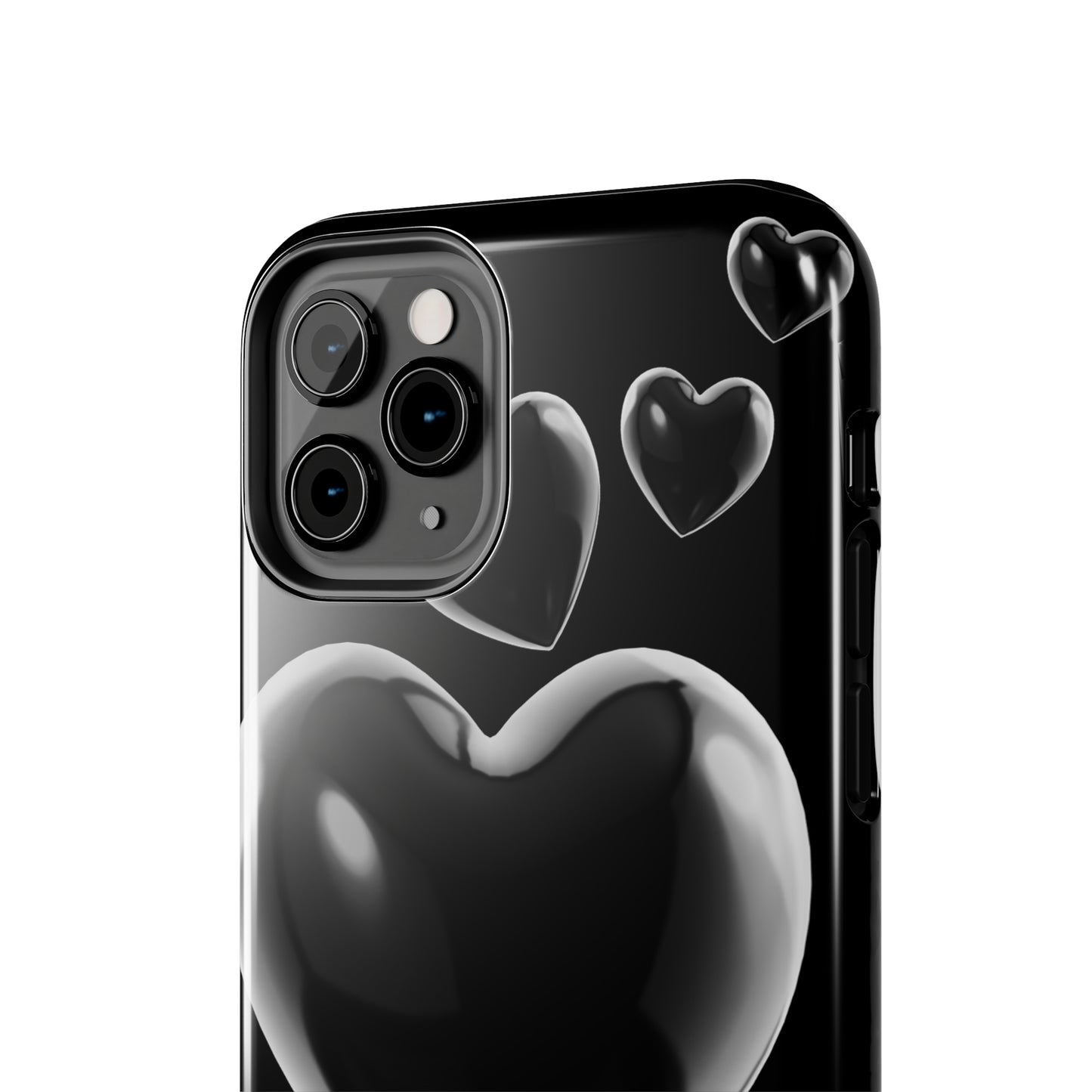 Black & White heart/ Tough IPhone Case