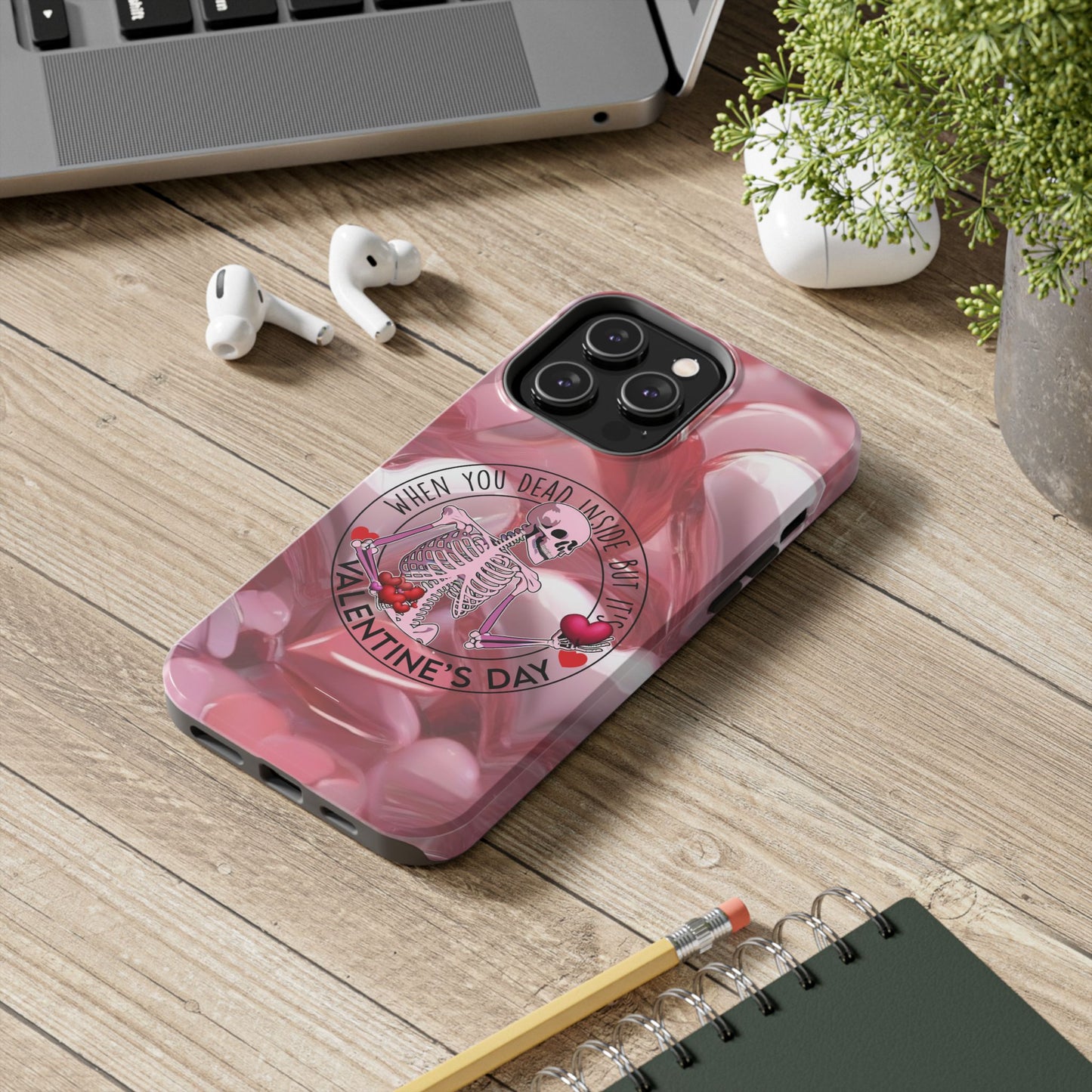 When you dead inside but it's Valentines day-Valentines day iPhone case- funny & anti valentines design