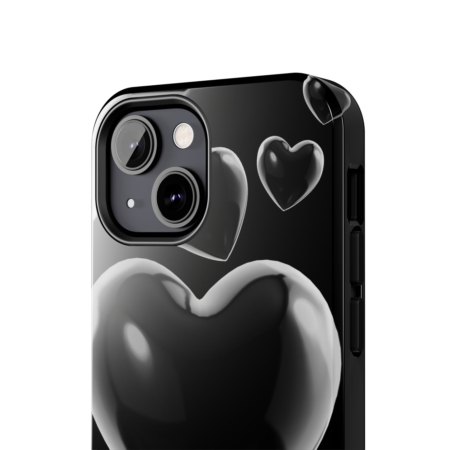 Black & White heart/ Tough IPhone Case