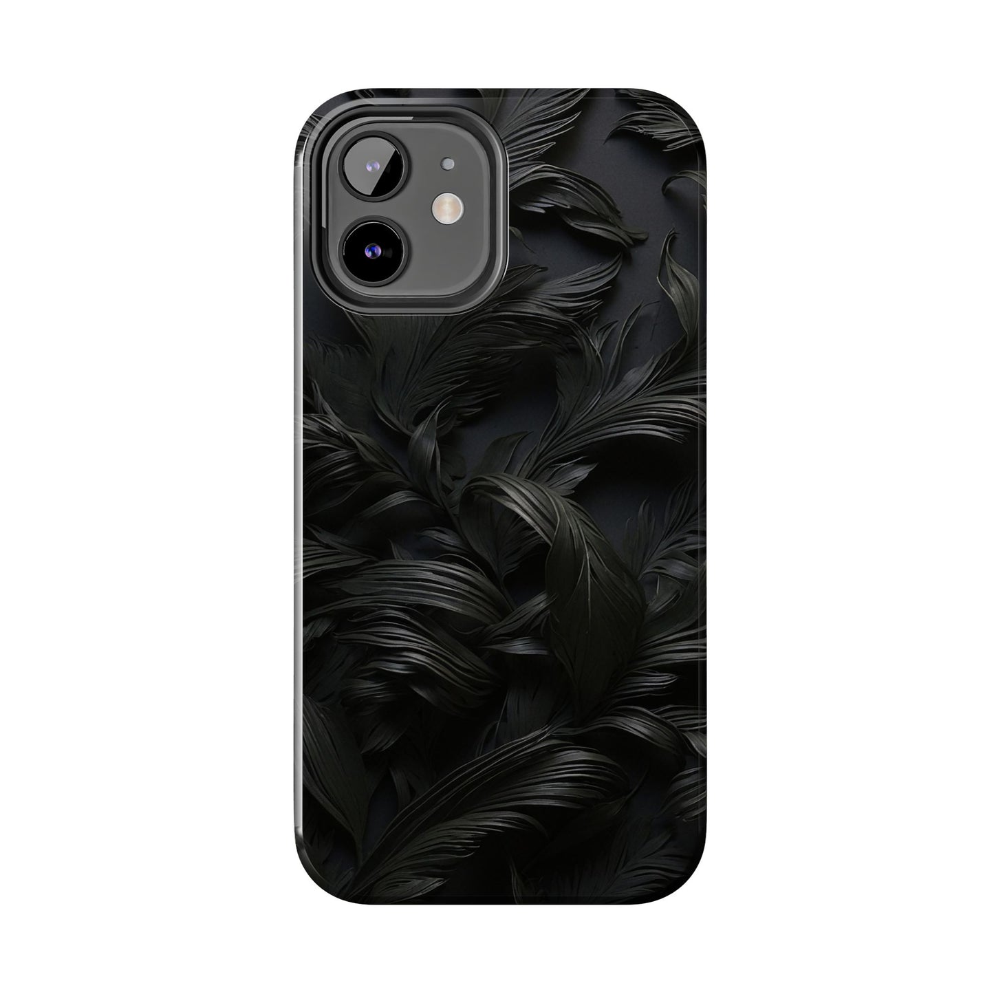 Black engraved Goth style Abstract Phone Case iPhone compatible