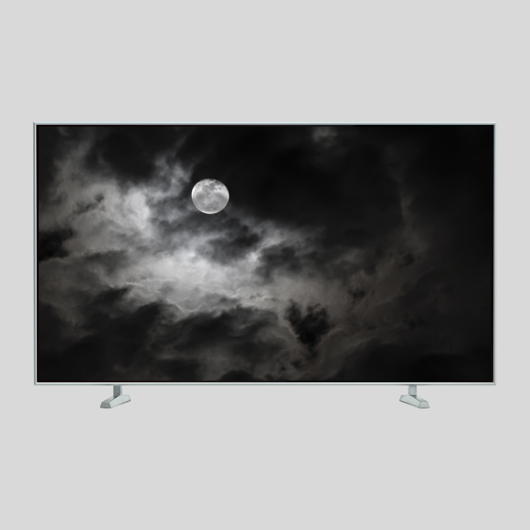 Spooky Moon digital TV wall Art