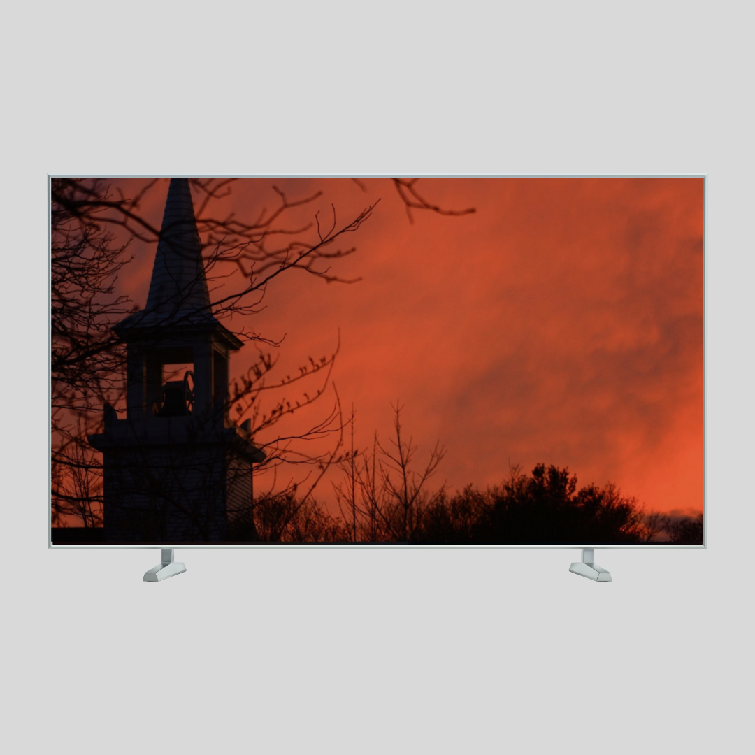 Spooky Sunset digital TV wall Art