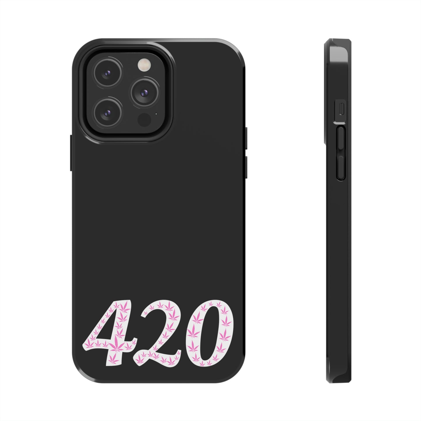420 pink pot leaf Tough IPhone Cases, Case-Mate