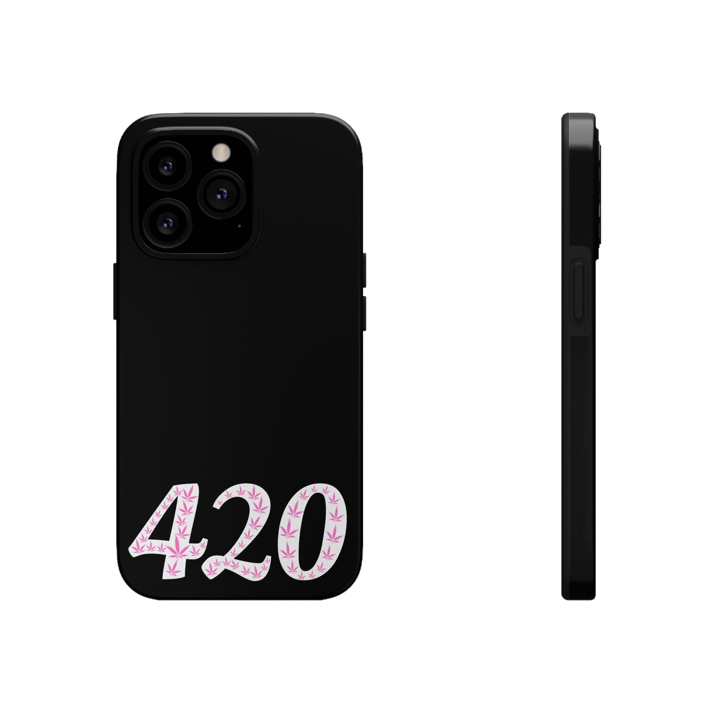 420 pink pot leaf Tough IPhone Cases, Case-Mate