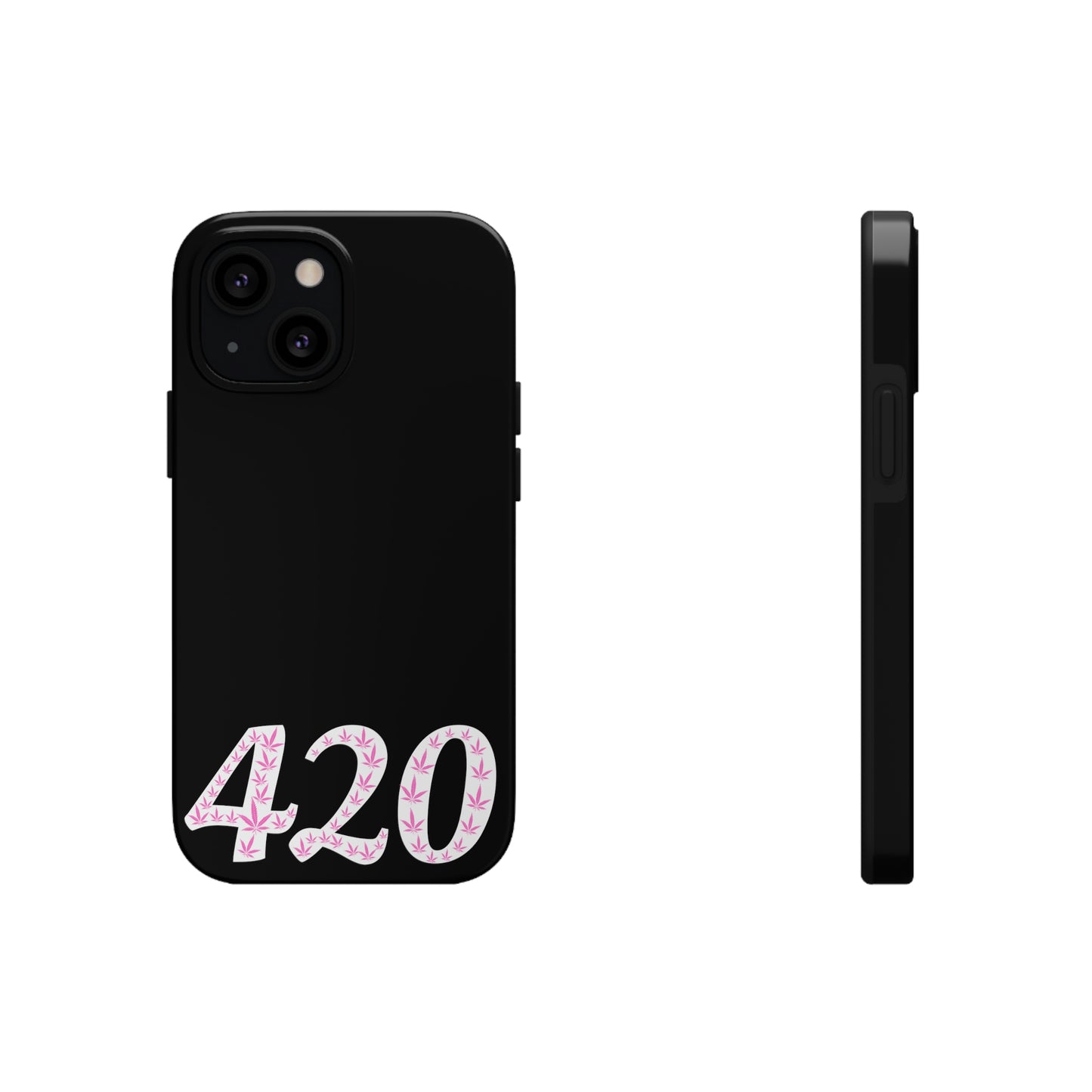 420 pink pot leaf Tough IPhone Cases, Case-Mate