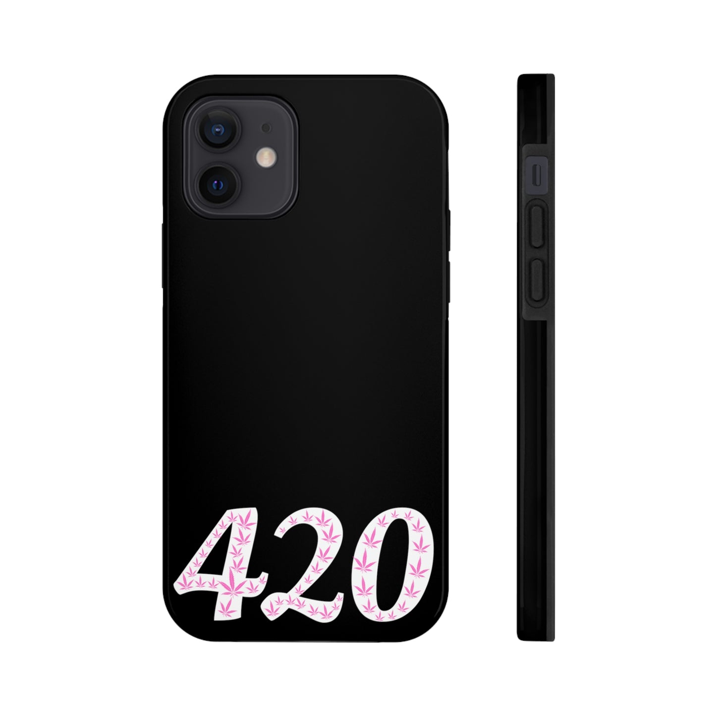 420 pink pot leaf Tough IPhone Cases, Case-Mate