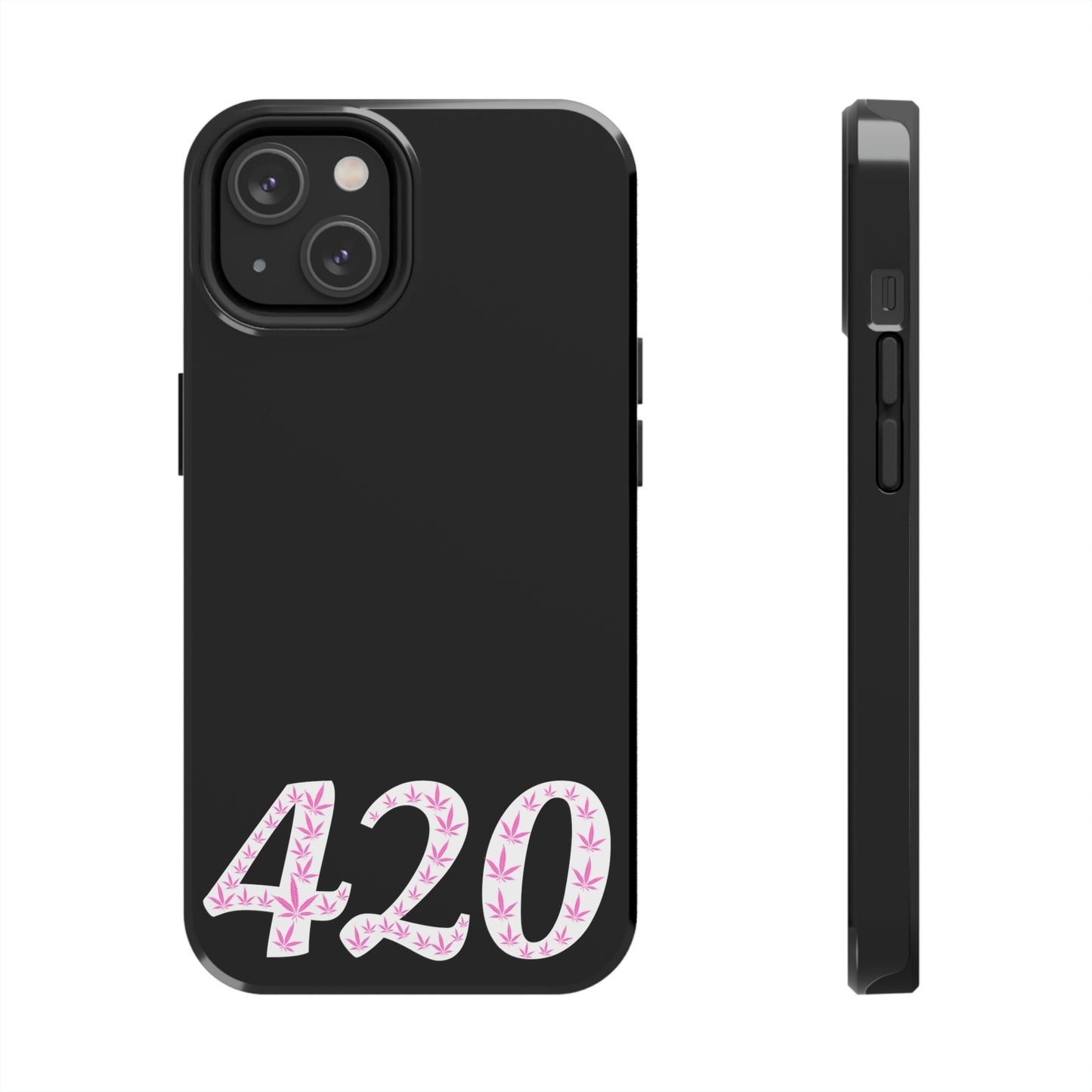 420 pink pot leaf Tough IPhone Cases, Case-Mate