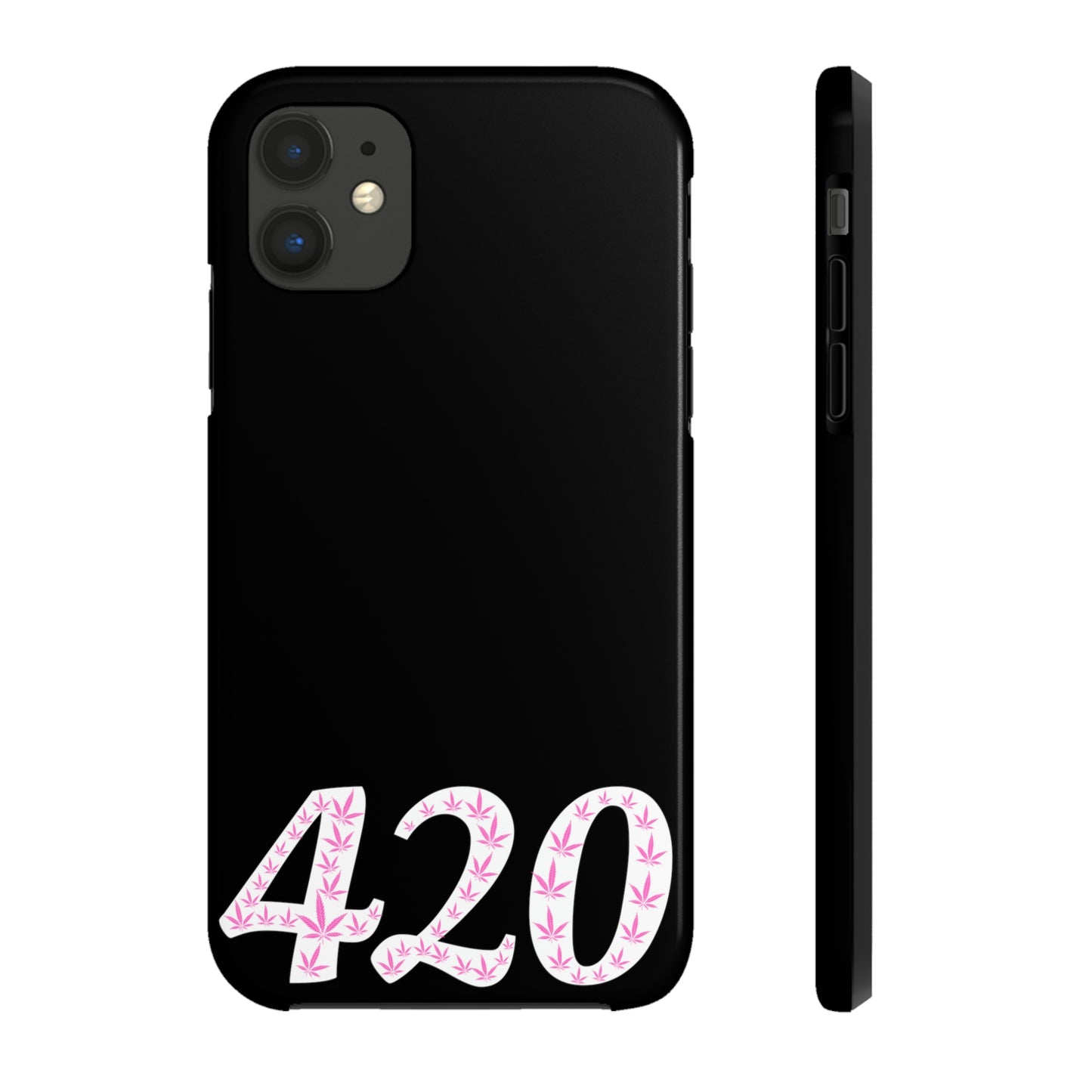 420 pink pot leaf Tough IPhone Cases, Case-Mate