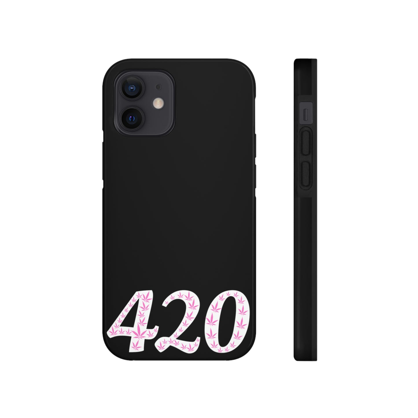 420 pink pot leaf Tough IPhone Cases, Case-Mate