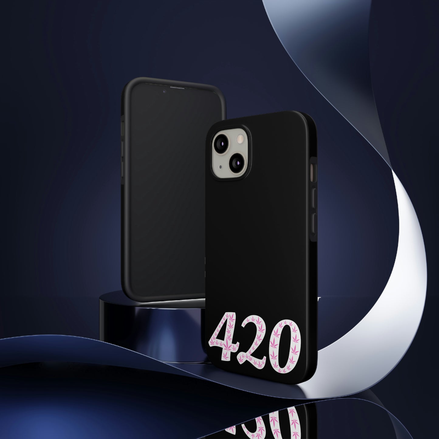 420 pink pot leaf Tough IPhone Cases, Case-Mate