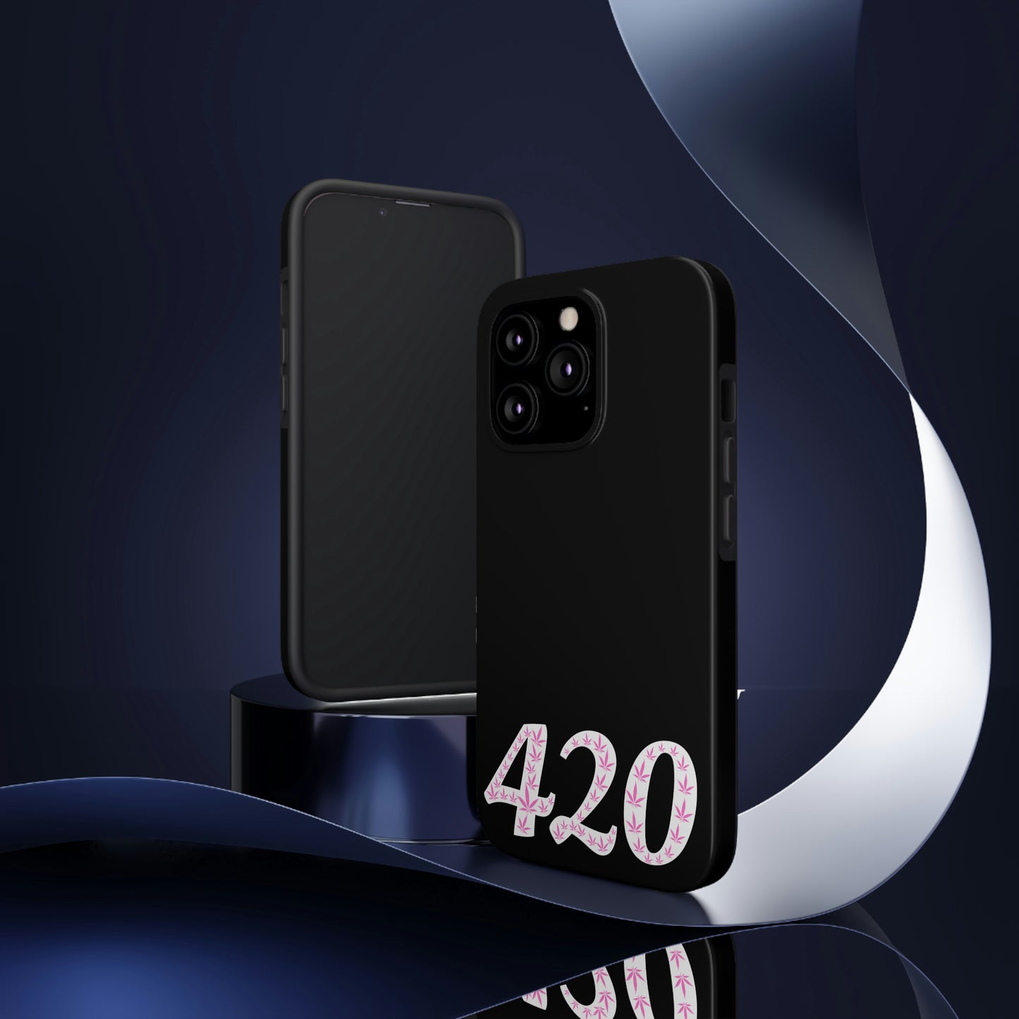 420 pink pot leaf Tough IPhone Cases, Case-Mate