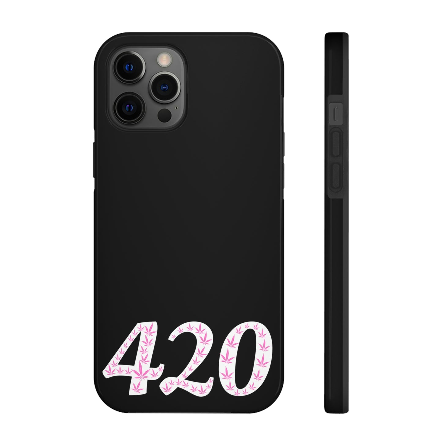 420 pink pot leaf Tough IPhone Cases, Case-Mate
