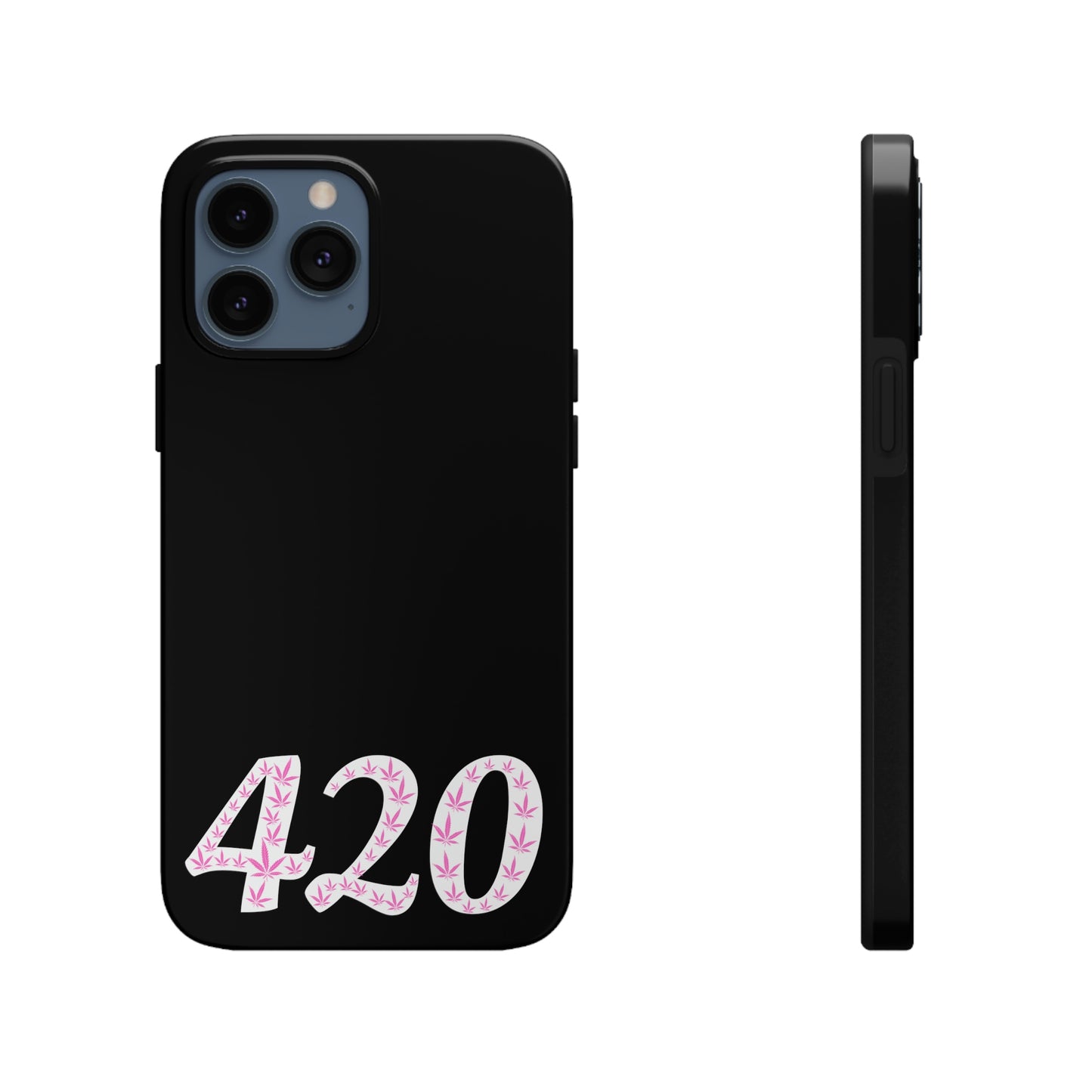 420 pink pot leaf Tough IPhone Cases, Case-Mate
