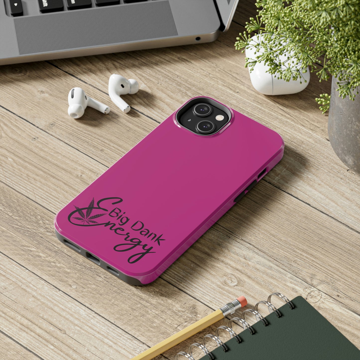 Big dank energy /pink Tough IPhone Cases, Case-Mate
