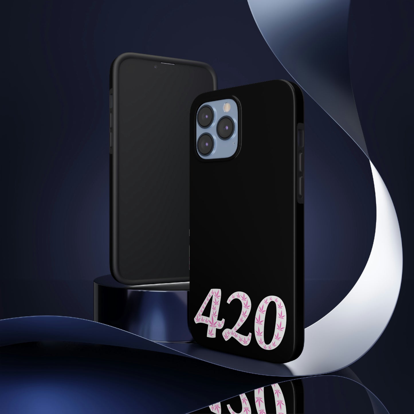 420 pink pot leaf Tough IPhone Cases, Case-Mate