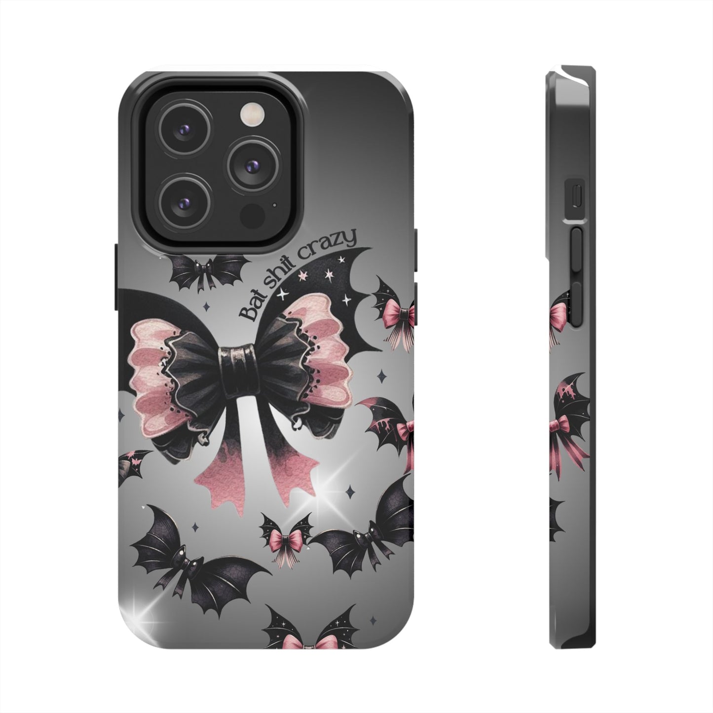 Bat Shit Crazy- Halloween themed Phone case- iPhone compatible Models 11-16