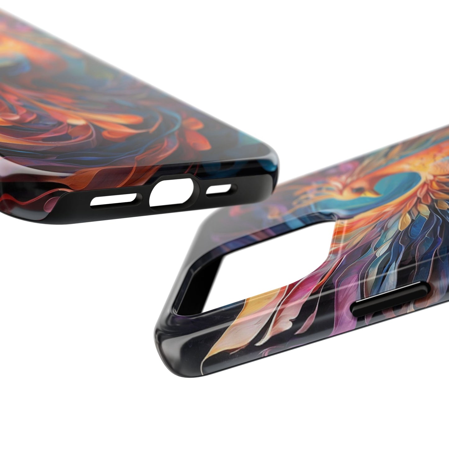 Colorful phoenix phone case-Compatible with iPhone models