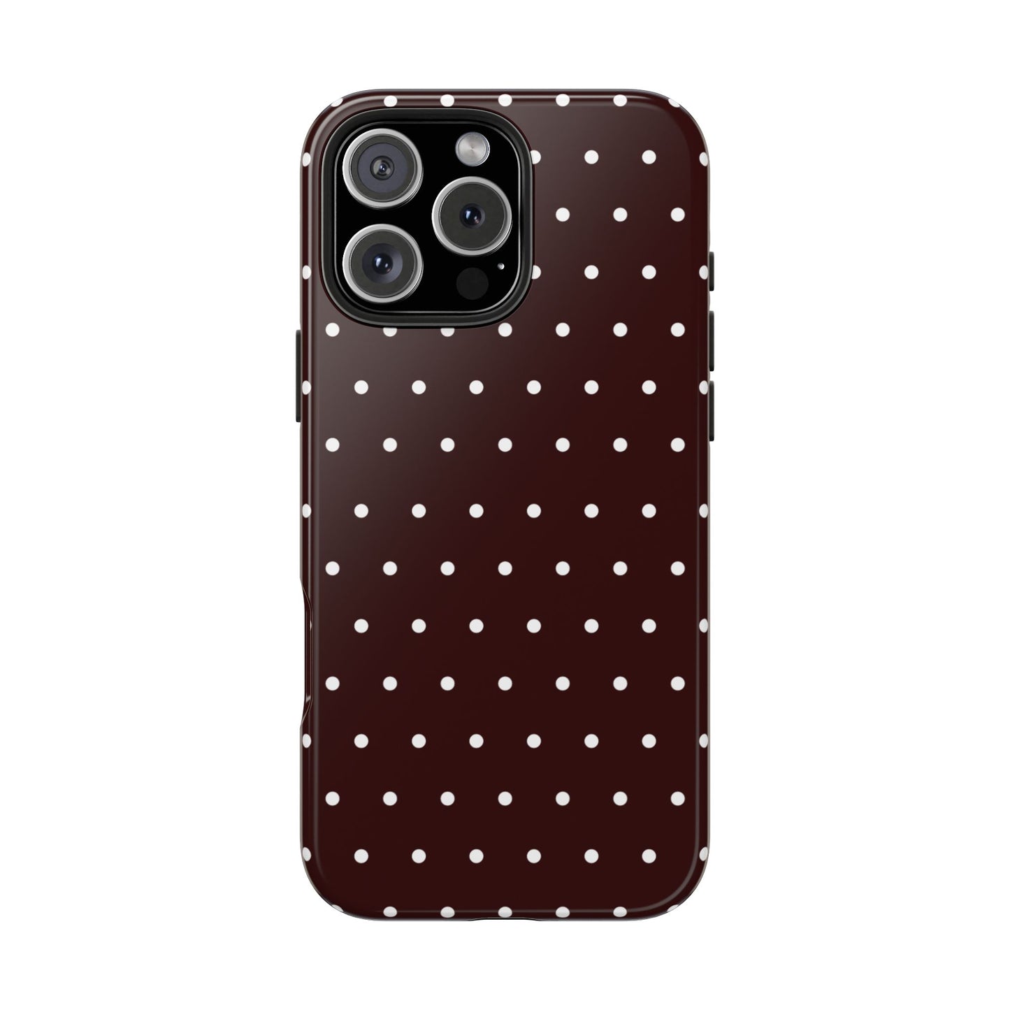 Burgundy Polka Dot iPhone Case | Sole Artist Studio