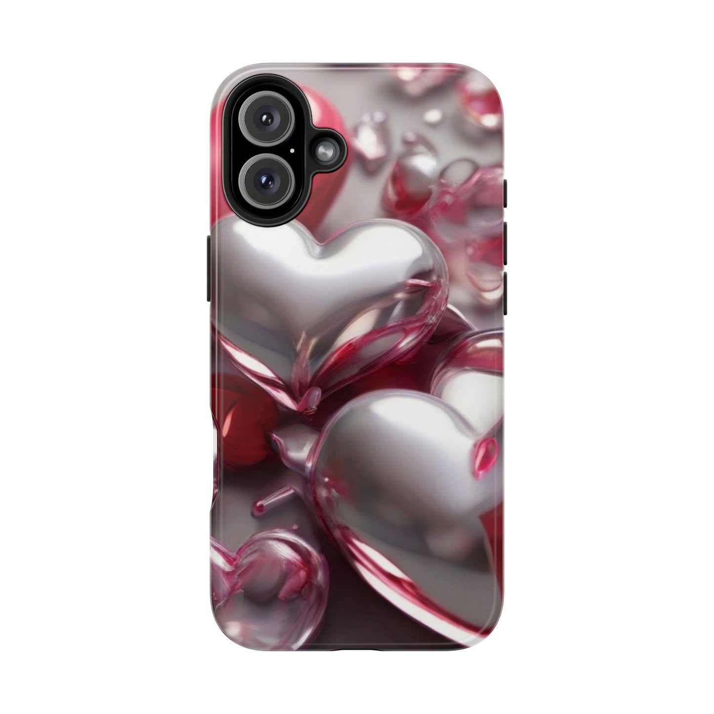 Glass hearts-Valentines day iPhone case- Romantic & stylish design