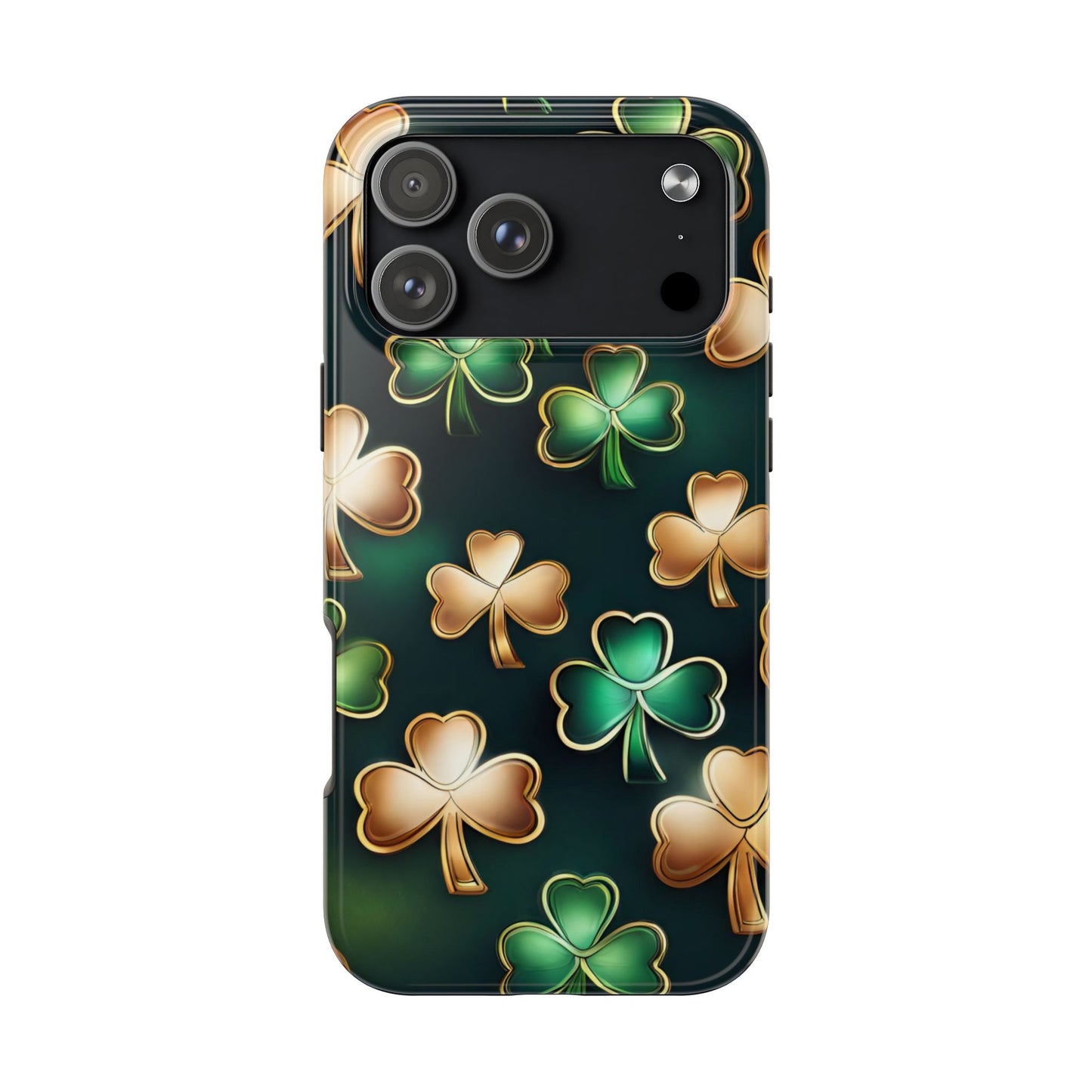 Green & Gold Shamrocks iPhone Case | Sole Artist Studio