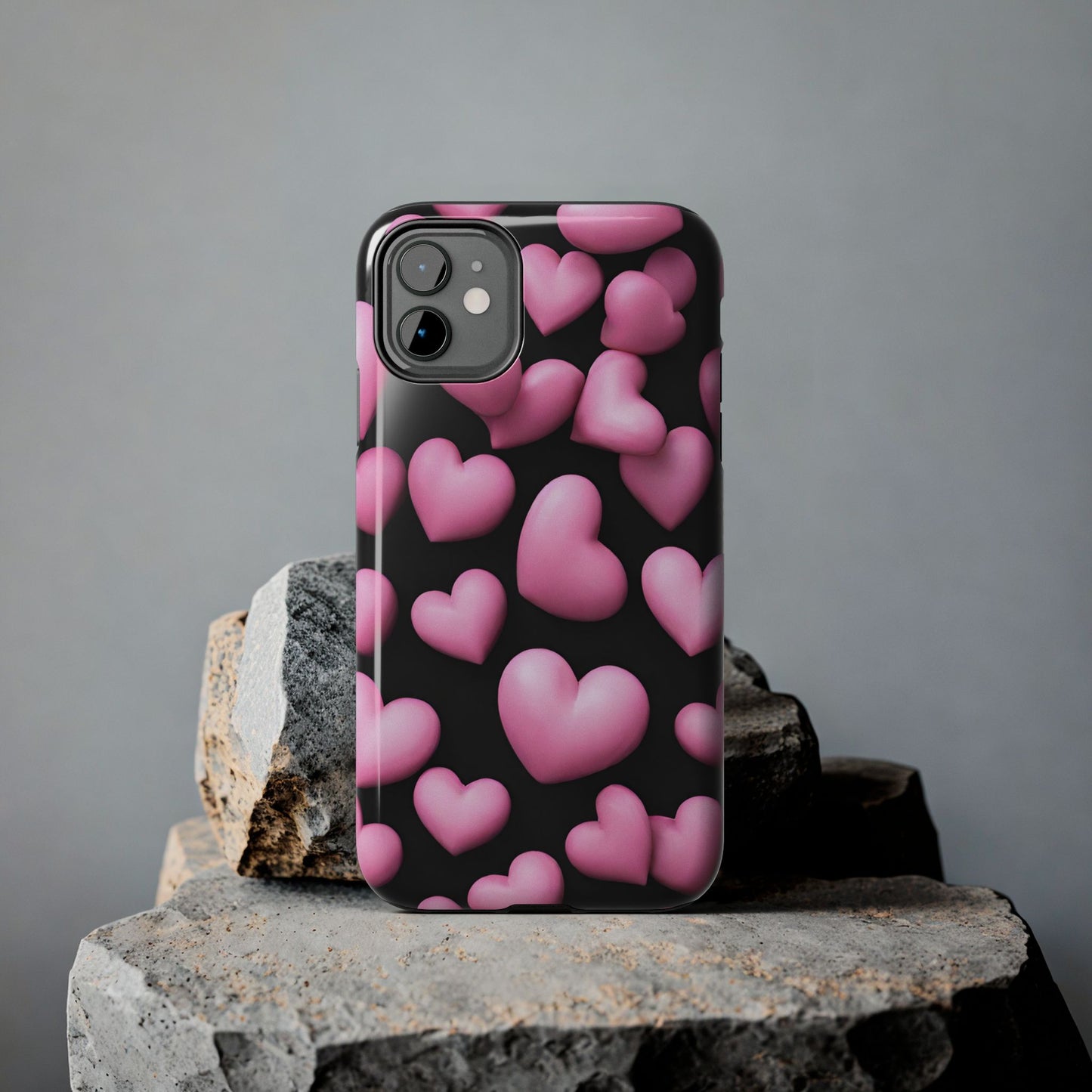 Pink Bubble Hearts Valentine iPhone Case | Sole Artist Studio