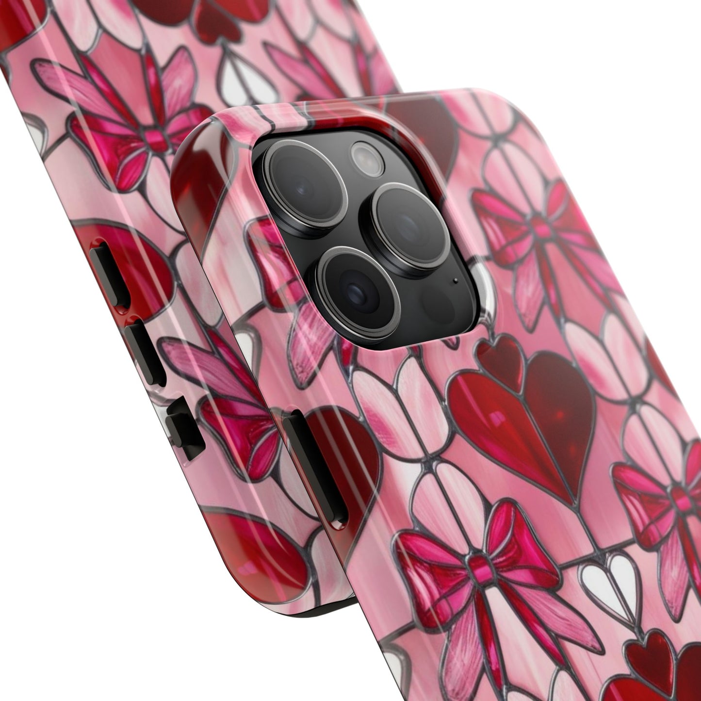 Valentines stained glass Phone Case