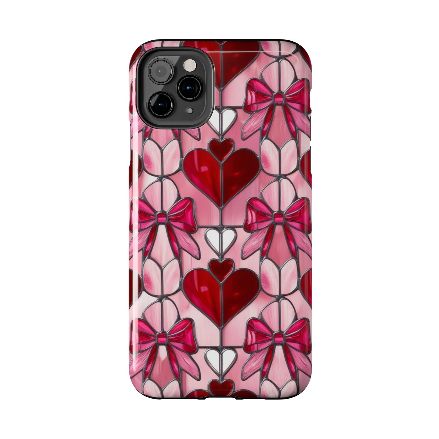 Valentines stained glass Phone Case