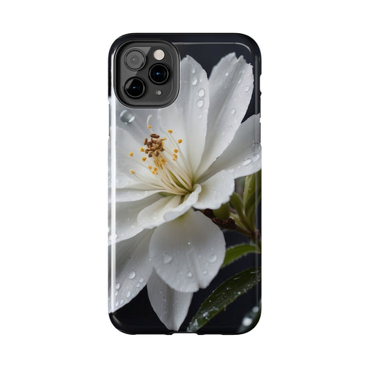 White flower Tough iPhone Case/ iphone accessories/ flowers