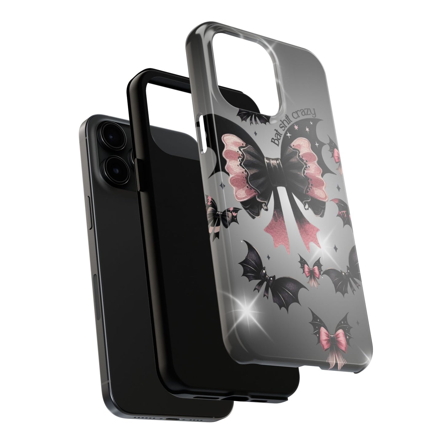 Bat Shit Crazy- Halloween themed Phone case- iPhone compatible Models 11-16