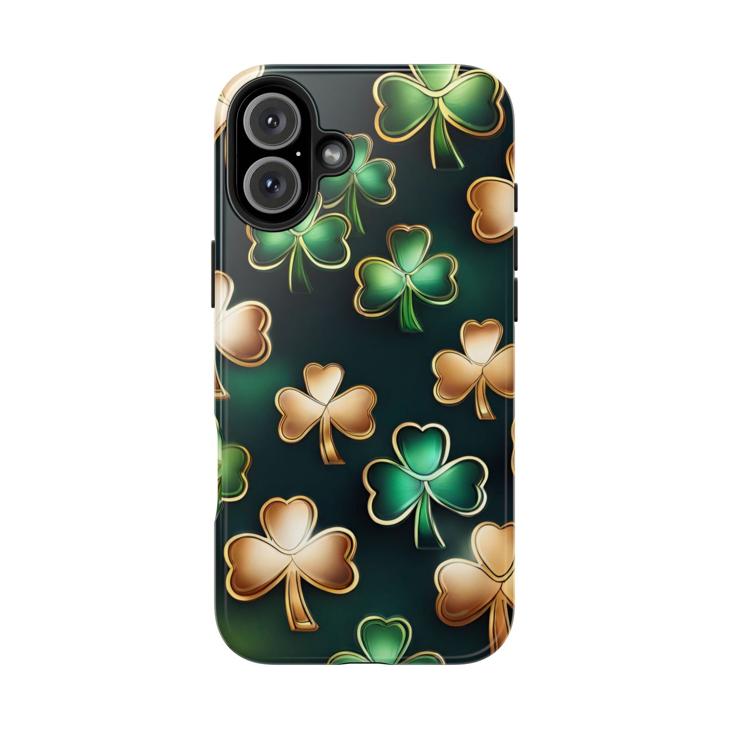 Green & Gold Shamrocks iPhone Case | Sole Artist Studio