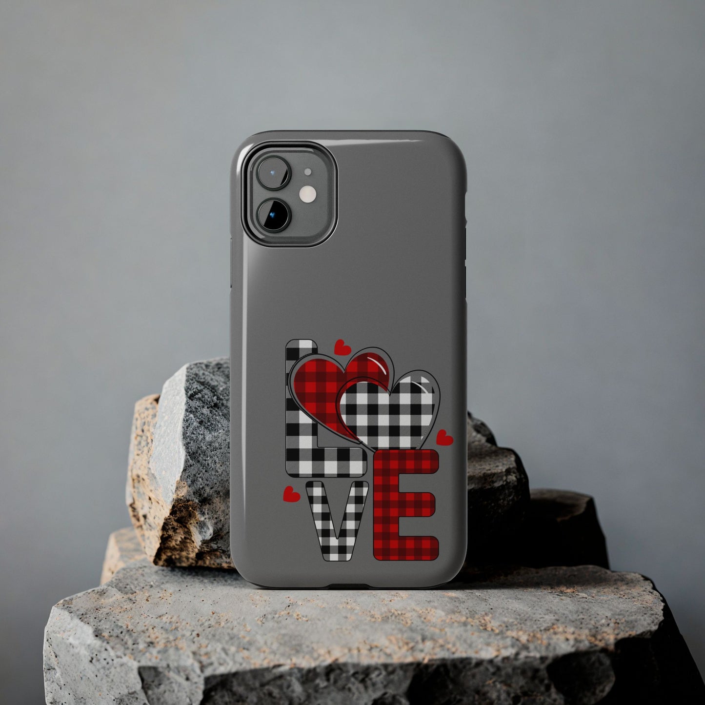 Grey LOVE Valentine iPhone Case | Sole Artist Studio