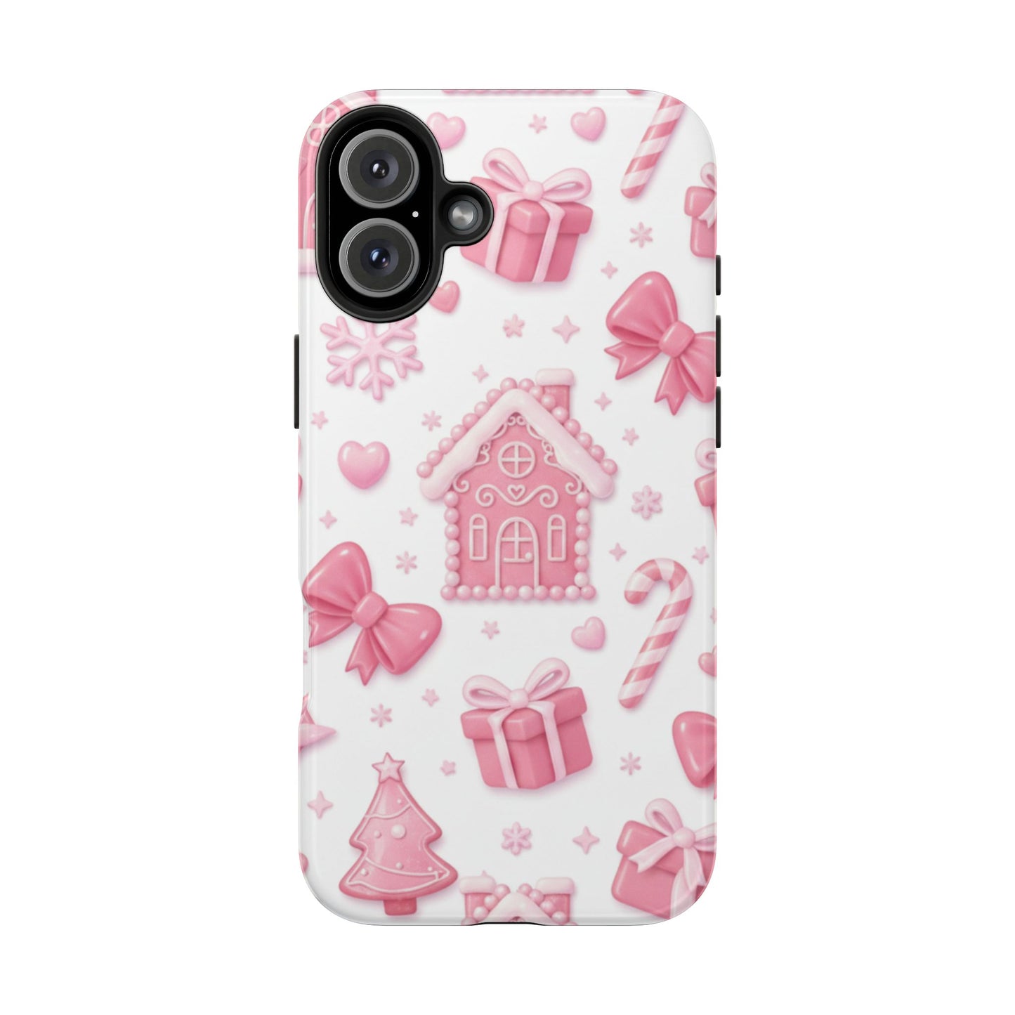 Pink Gingerbread Christmas iPhone Case | Sole Artist Studio