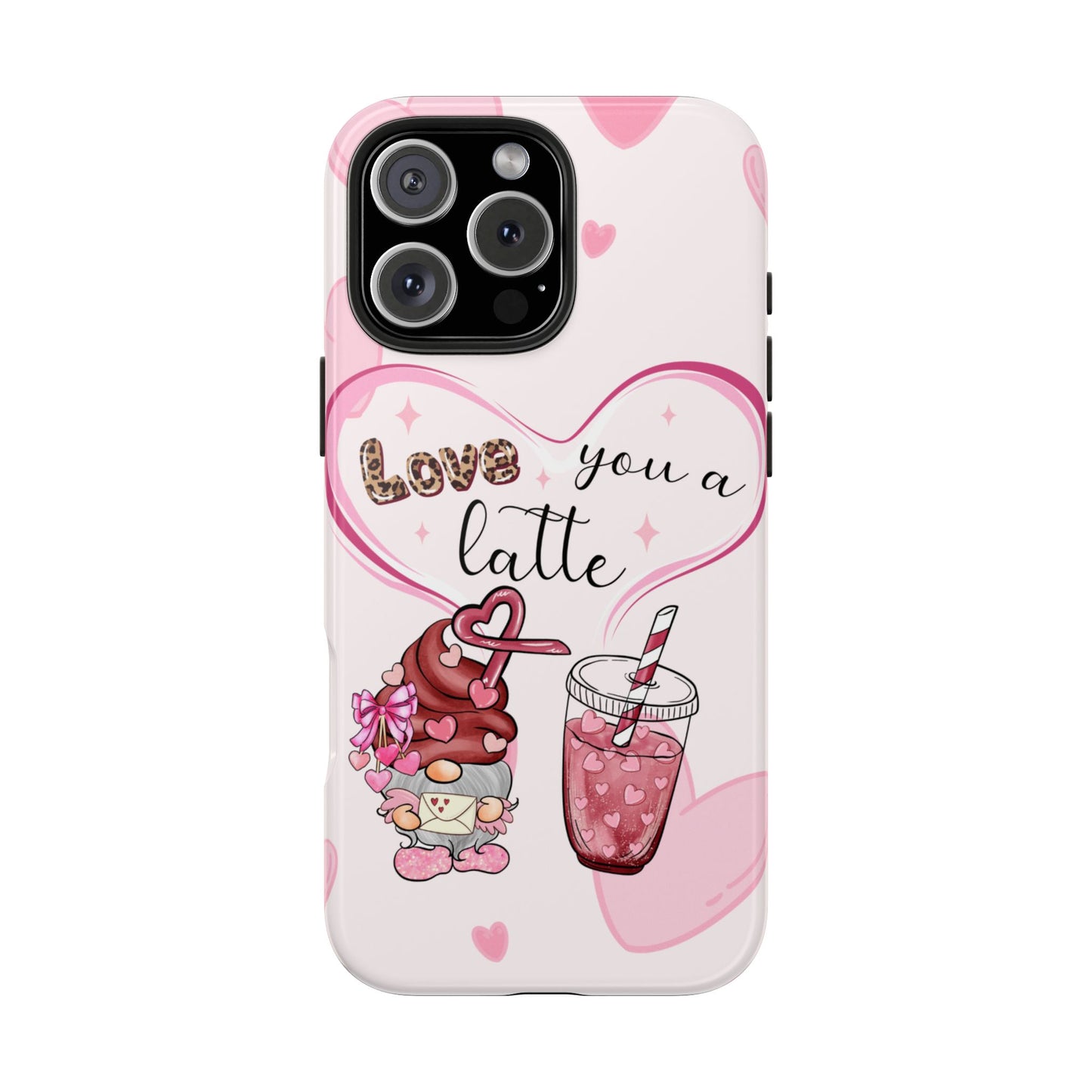 Love you a latte-Valentines day iPhone case- Romantic & stylish design