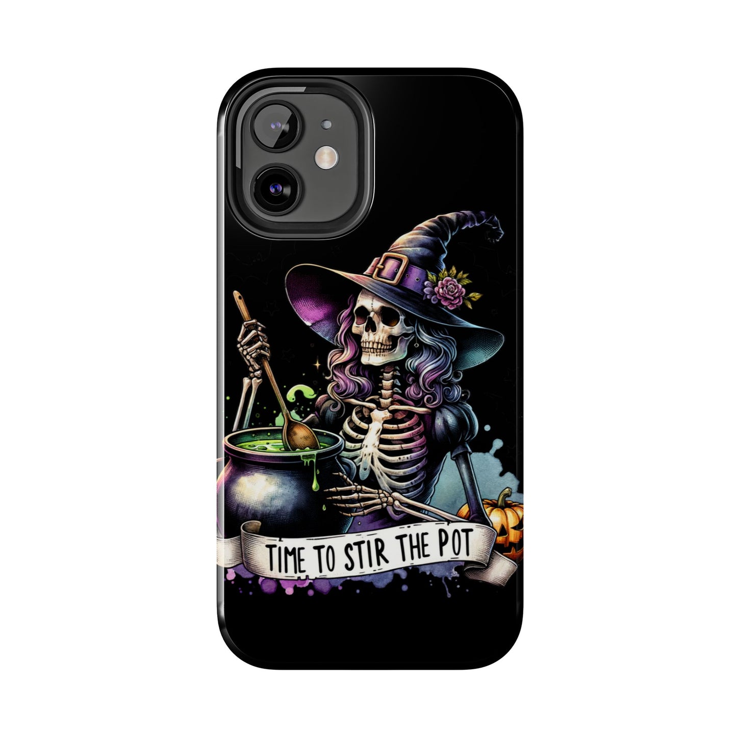 Time to stir the pot, Halloween themed Phone case- iPhone compatible Models 11-16
