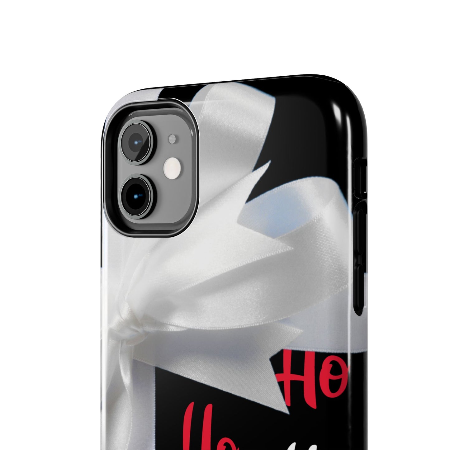 Ho Ho Ho Ribbon Bow Christmas iPhone Case | Sole Artist Studio