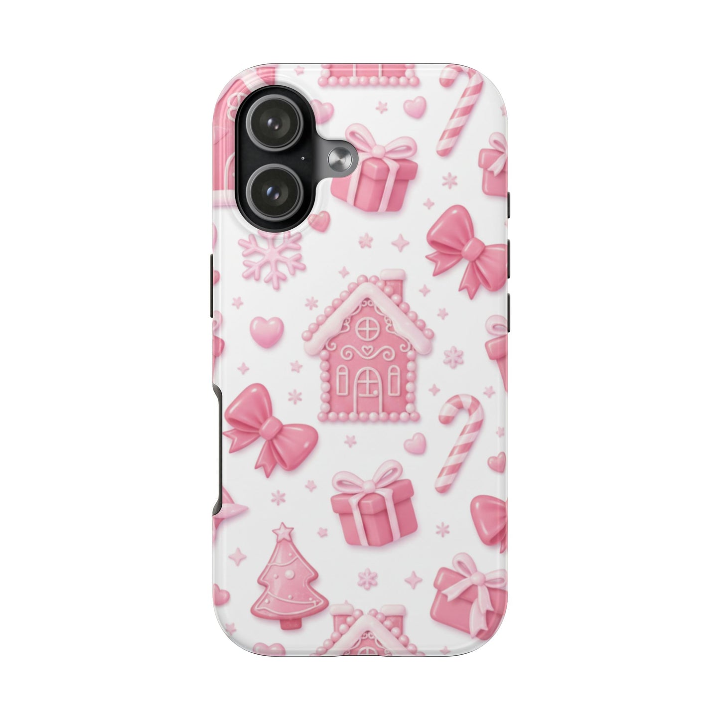 Pink Gingerbread Christmas iPhone Case | Sole Artist Studio