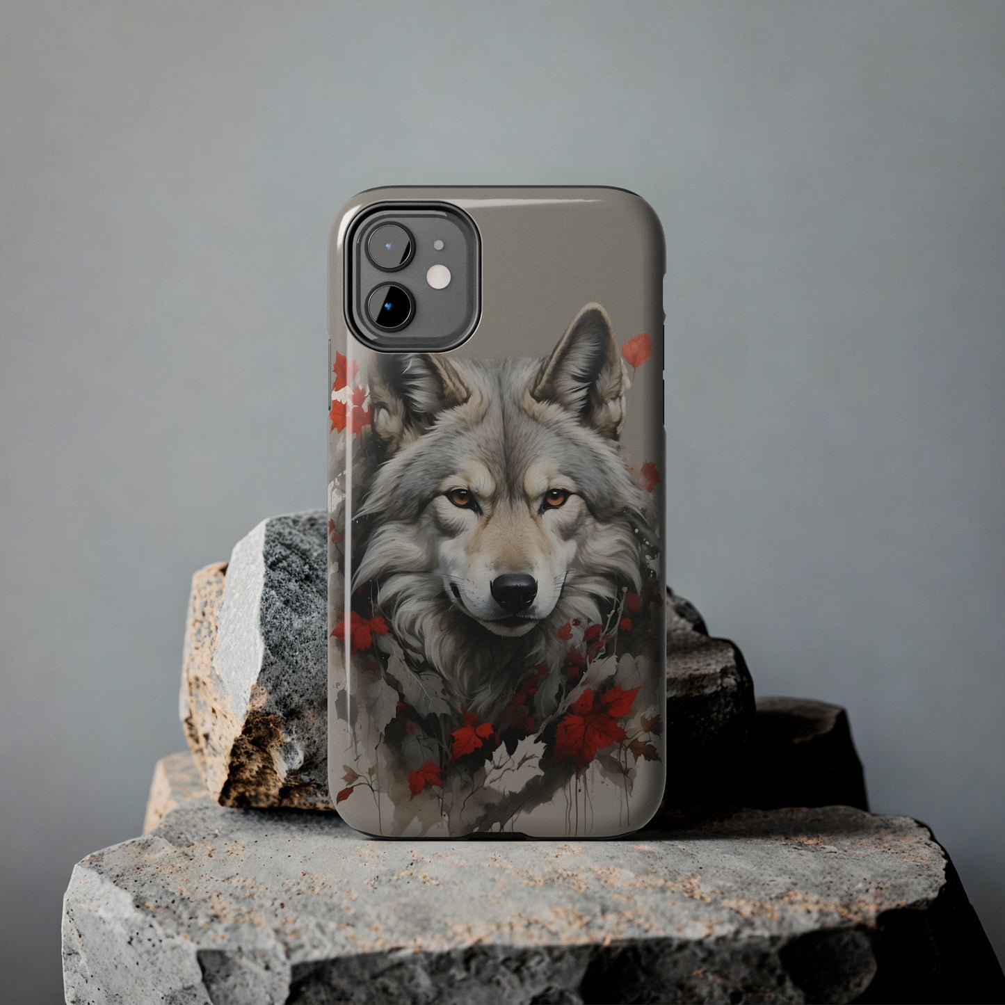 The grey wolf Tough Phone Case iPhone 14 accessories