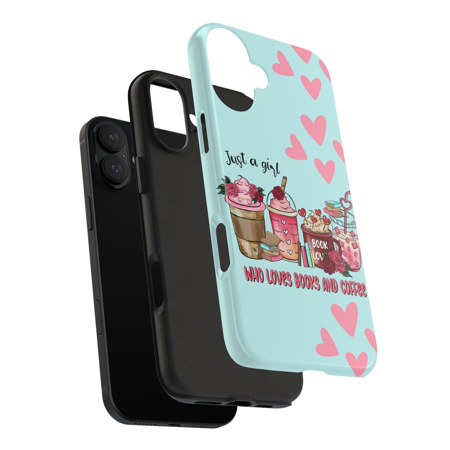 Just a Girl Who Loves Books & Coffee iPhone Case | Sole Artist Studio