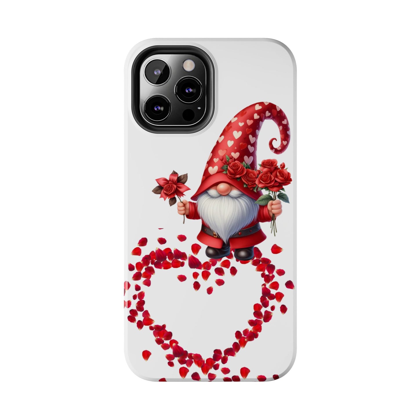 Gnome With Roses Valentine iPhone Case | Sole Artist Studio