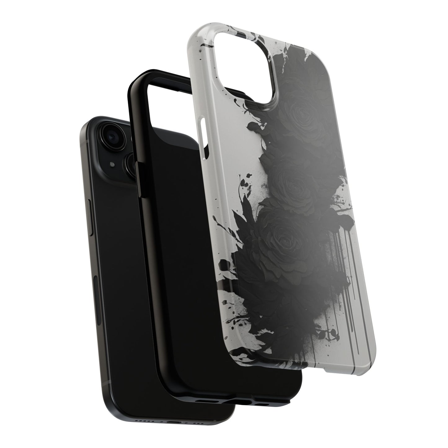 Black Rose Floral iPhone Case | Sole Artist Studio