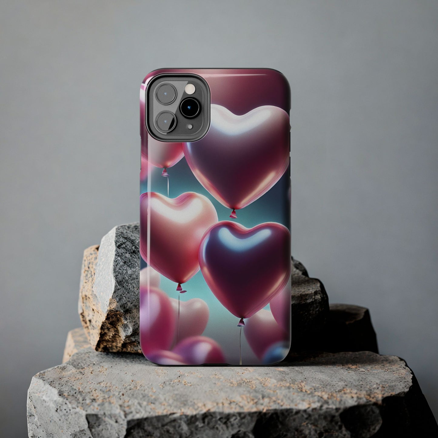 Balloons from the heart- Valentines day iPhone case-aesthetic & stylish design